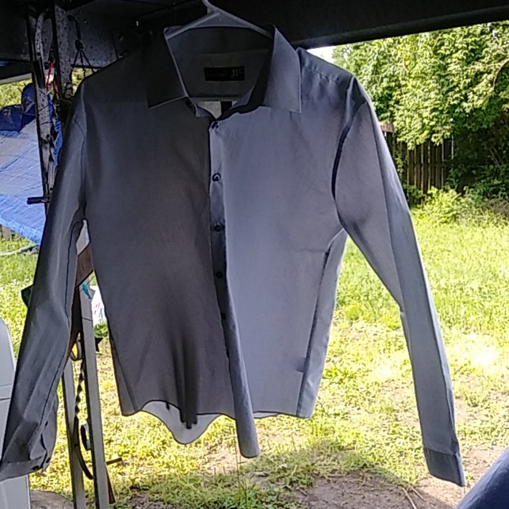 J. Ferrar Long Sleeve Slim Fit Button Down Shirt